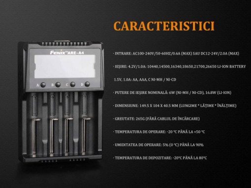 Incarcator Inteligent Fenix ARE-A4 6
