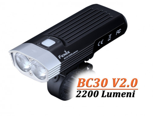 Lanterna bicicleta de ghidon Fenix BC30 V2.0 2200 Lumeni 187 Metri