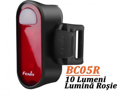 Lanterna bicicleta de spate Fenix BC05R Reincarcabila 10 Lumeni 6 Metri