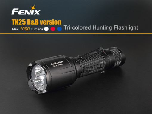 Lanterna Fenix TK25 - Versiune Red&amp;Blue - 1000 lumeni 225 metri 3 culoari