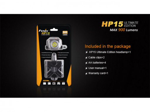 Lanterna frontala Fenix HP15 900 lumeni 178 metri 6