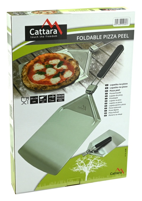 Paleta pentru pizza din inox SS430, Cattara, pliabila, 24x36cm, grosime 1mm - TT14089 - Img 7