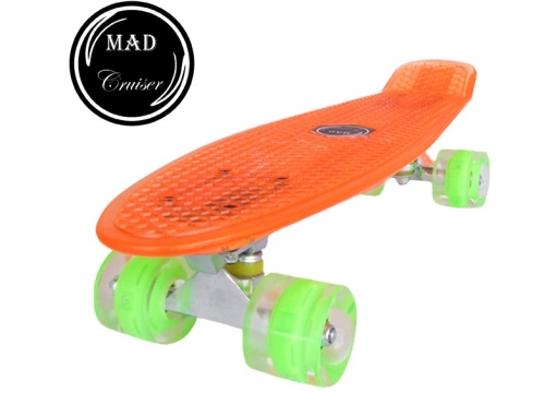 Penny board Mad Cruiser Full LED ABEC 7-oranj - Img 2