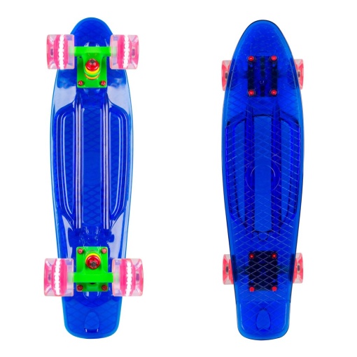 Penny board WORKER Transpy 400 22'' cu roti iluminate - Img 10