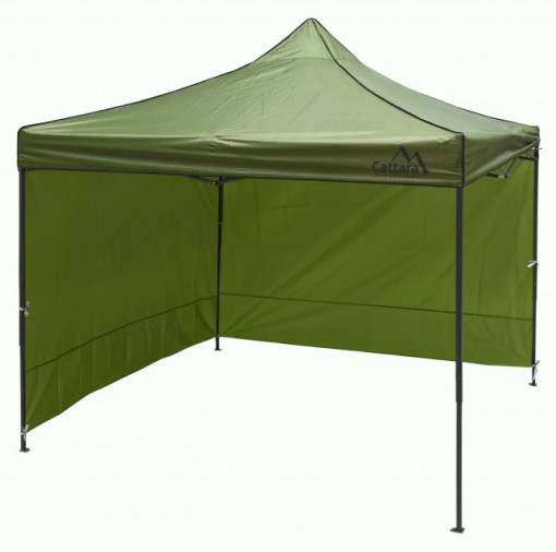 Perete lateral impermeabil pentru pavilion Cattara 2 x 3m verde - TT13340 - Img 6