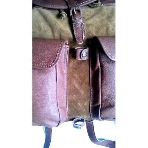 Rucsac Piele Vanator Nobil Hunt cu 2 Buzunare Exterioare - Img 3