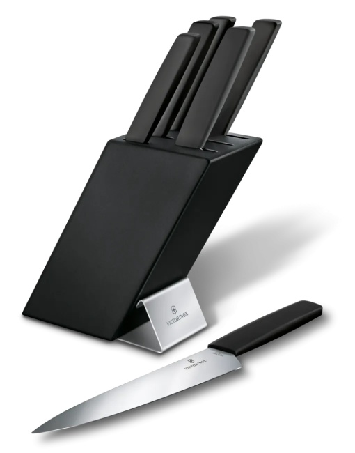 Set 6 Cutite Victorinox Swiss Modern Block + Suport Lemn, Negru - 6.7186.63 - Img 3