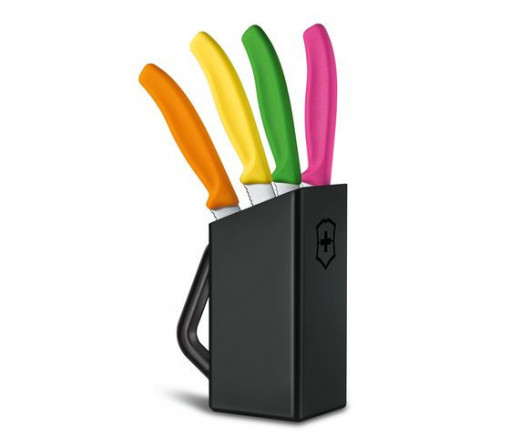 Set Victorinox pentru Bucatarie, 4 piese, suport negru - 6.7126.4 4