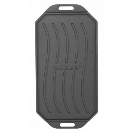 Tava reversibila din fonta cu suport din lemn pentru servire Cozze 16,5 x 33 cm - 90326 2