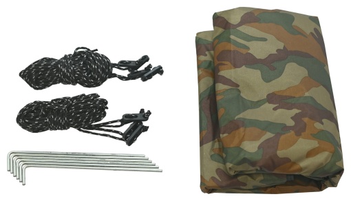 Tenda Cattara 3x3, camuflaj, cuie, cordelina - TT13887 - Img 4