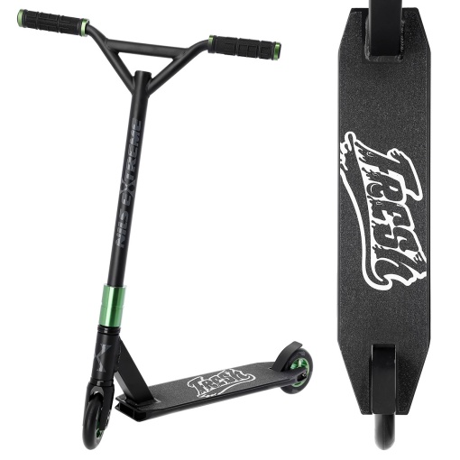 Trotineta Nils Extreme HS115 110 mm, negru/verde - Img 2