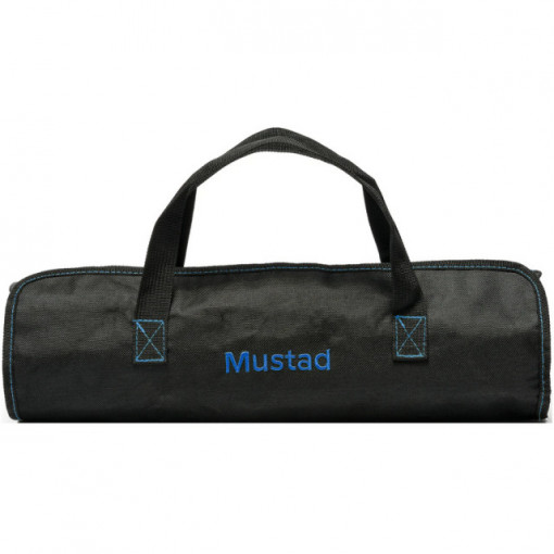 Trusa pentru filetat Mustad, 3 cutite+plansa+ascutitor - M.MT096 husa