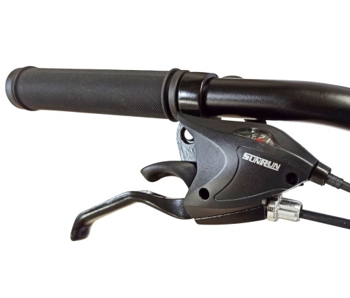 Bicicleta BR Tornado 26", 21 viteze, frane pe disc, cadru din aluminiu 13.5", manete secventiale, roz - Img 9