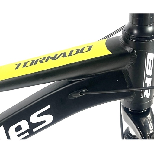 Bicicleta BR Tornado 26", 21 viteze, frane pe disc, cadru din aluminiu 13.5", manete secventiale, negru - Img 5