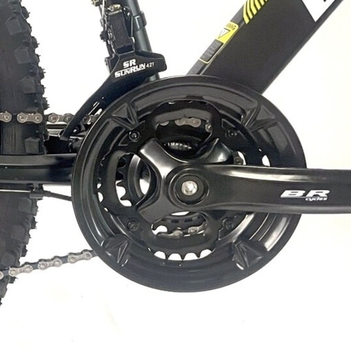 Bicicleta BR Tornado ProMG 24", jante MAGNEZIU, 21 viteze, frane pe disc, cadru din aluminiu 13", manete secventiale, negru - Img 4