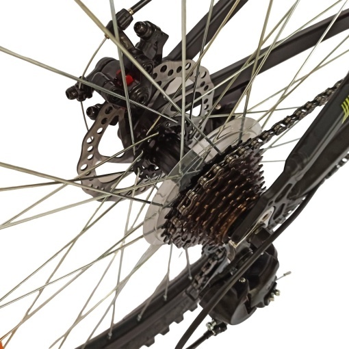 Bicicleta BR TSUNAMI PRO2025 26", 21 viteze, frane pe disc, cadru otel 14.5", manete secventiale, negru - Img 10