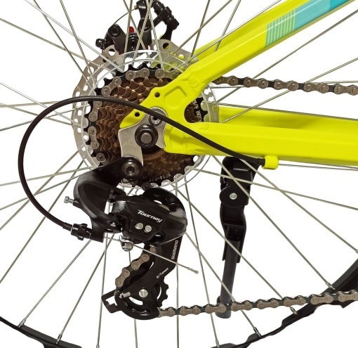 Bicicleta BR TSUNAMI PRO2025 26", 21 viteze, frane pe disc, cadru otel 14.5", manete secventiale, fluo - Img 11