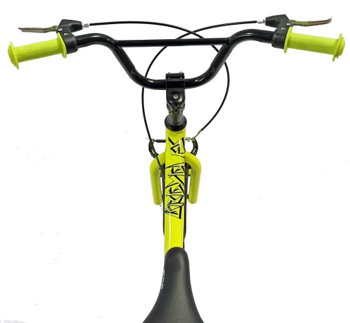 Bicicletă copii BR Neptune 20", cadru oțel, galben fluo, varsta 7 - 10 ani - Img 8