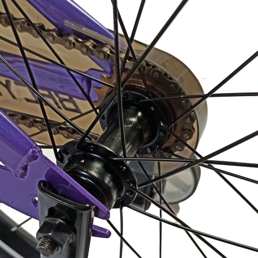 Bicicletă copii BR Neptune 20", cadru oțel, violet, varsta 7 - 10 ani - Img 8