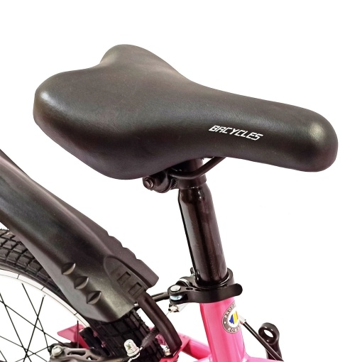 Bicicletă copii BR Neptune Kids 16", cadru oțel, roz, varsta 4 - 6 ani - Img 6