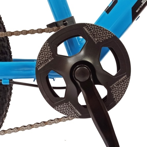 Bicicleta copii BR Tornado 20", cadru aluminiu 12", manete revoshift, frane disc, 7 viteze, albastru, varsta 7-10 ani - Img 7