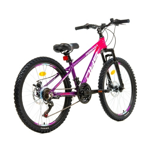 Bicicleta Copii Dhs Terrana 2423 - 24 Inch, Violet/Roz - Img 3