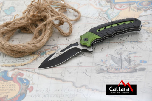 Briceag Cobra Cattara lama 9.5cm verde/negru TT13257 - Img 6