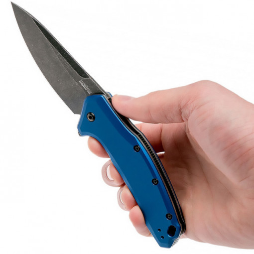 Briceag Kershaw Link Blue Aluminium, lama 8.4cm - KS1776NBBW - Img 7