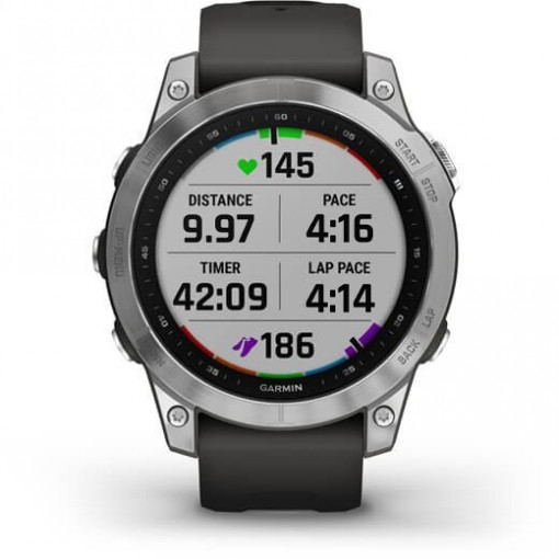 Ceas Garmin Fenix 7 Silver/Graphite 47MM - HG.010.02540.01 6