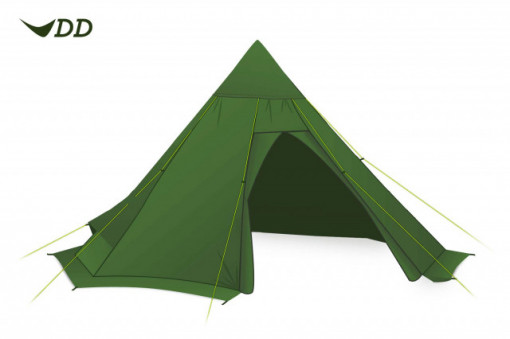 Cort 3-4 persoane DD Hammocks Tipi Olive Green - 707273931641