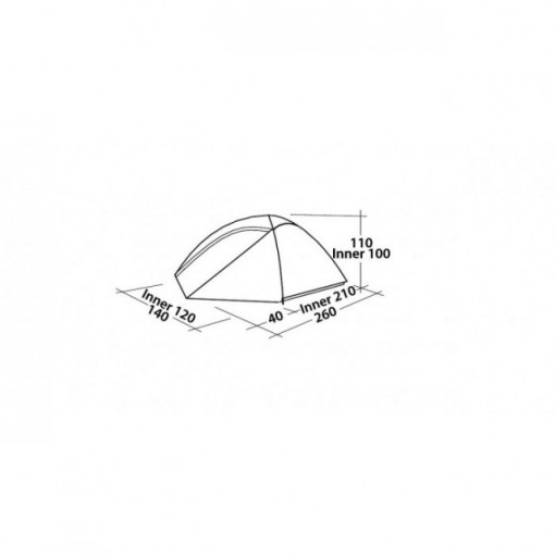 Cort Easy Camp Meteor 200 BlackOut- 2 persoane - EC120392 3