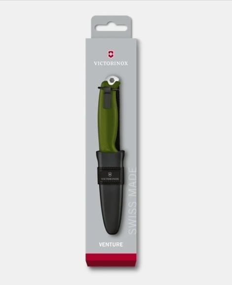 Cutit Outdoor Victorinox Venture, Olive, lama full tang 10.5cm 3.0902.4 - Img 2