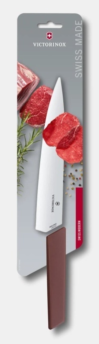 Cutit Victorinox Swiss Modern Chef Knife, lama 22cm, Red 6.9016.221B - Img 4