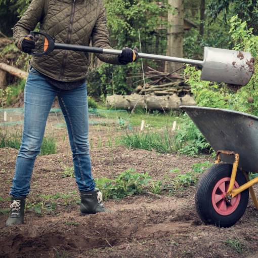 FISKARS Cazma telescopica pentru plantat si bordurat Fiskars SmartFit, varf rotunjit, 1054 ÷ 1250 mm, 1730 g - 1000620 - Img 7