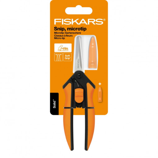 FISKARS Foarfeca pentru flori Fiskars Solid MicroTip SP13, 140 mm, 40 g - 1051600 - Img 2