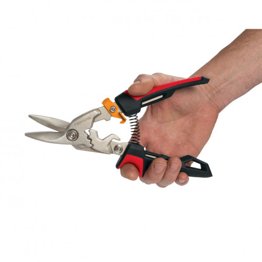 FISKARS Foarfeca pentru tabla Fiskars PowerGear, taietura pe stanga - 1027209 - Img 4