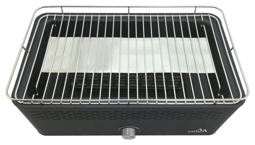 Gratar camping pe carbune Cattara Greg, ventilator pe baterii, table top, 44.5x22.5cm - TT13019 - Img 4