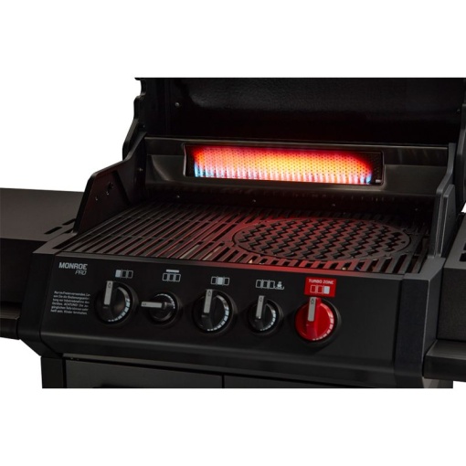 Gratar pe gaz, 3 arzatoare inox, arzator infrarosu, grile fonta, Enders Monroe Pro 3 SIK Turbo, grafit mat - 838133 - Img 5