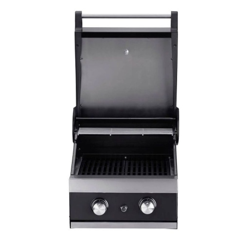 Gratar pe gaz cu 2 arzatoare din inox, incastrabil, gratare din fonta, Grandhalll Classic - K02000232A - Img 3