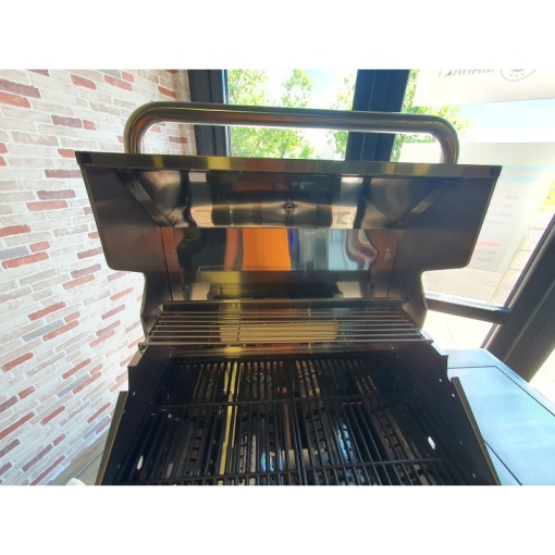 Gratar pe gaz din inox ALL GRILL Allrounder L cu 4.1 arzatoare si arzator ceramic pentru rotisor - 100304 - Img 6