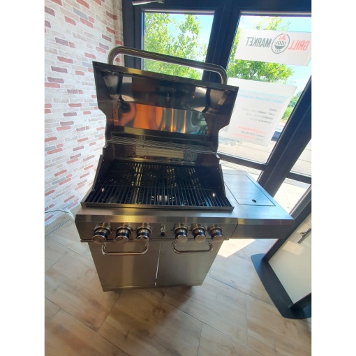 Gratar pe gaz din inox ALL GRILL Allrounder L cu 4.1 arzatoare si arzator ceramic pentru rotisor - 100304 - Img 16