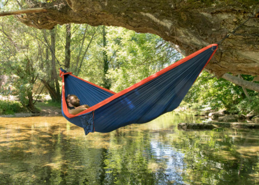 Hamac Ticket to the Moon King Size Royal Blue – Orange - TMK3935 montat