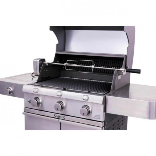 Kit de Rotiserie Premium Char-Broil - 140103 montat pe gratar