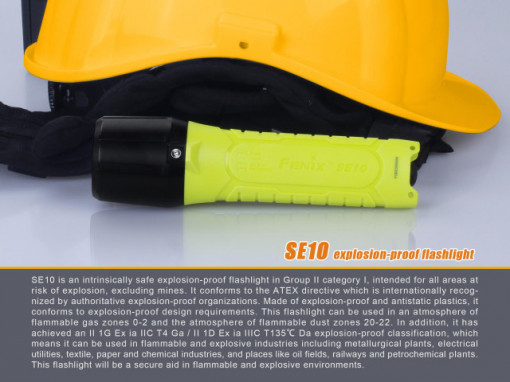 Lanterna Fenix SE10 - Lanterna ATEX - 100 lumeni 160 metri 2