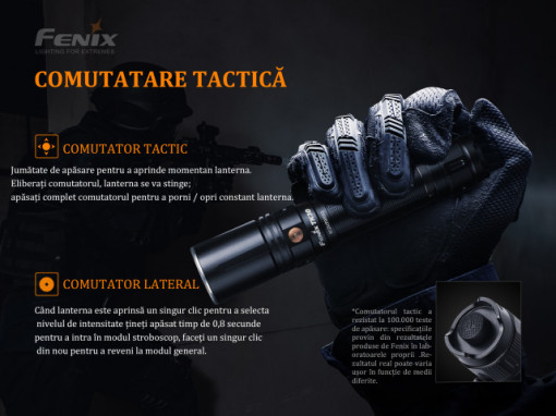Lanternă Laser Fenix TK30 - LEP  - 500 Lumeni - 1200 Metri - ADV-434-001 7