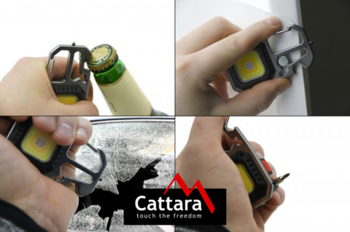 Lanterna multifunctionala LED 600lm Cob cu tripod pliabil Cattara TT13153 - Img 5