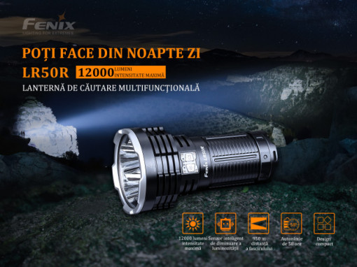 Lanterna Profesionala Fenix LR50R -12000 Lumeni - 950 Metri - ADV-437-001 3