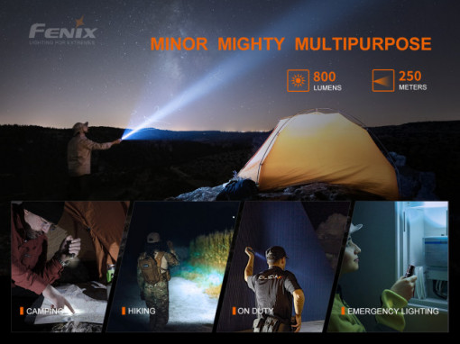 Lanternă reîncărcabilă 800 Lumeni 250 metri Fenix PD25R -ADV-483-001 - Img 7