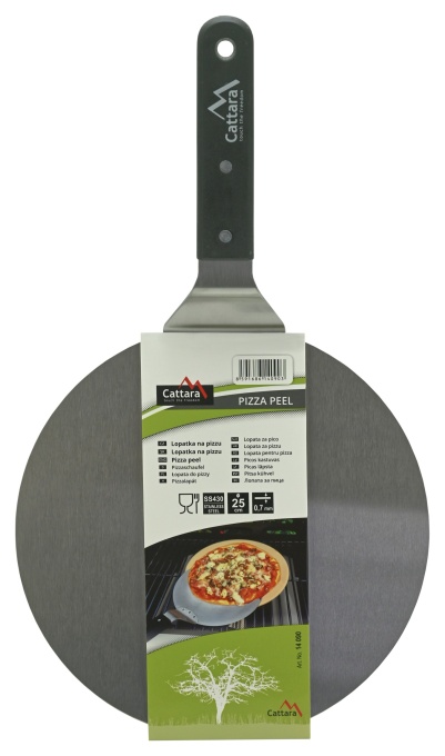 Paleta pentru pizza din inox SS430, Cattara, pliabila, 25cm, grosime 0.7mm - TT14090 - Img 5