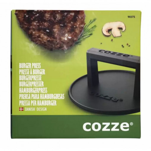 Presa din fonta pentru hamburger carne Cozze diametru 16 x 8 cm - 90375 5